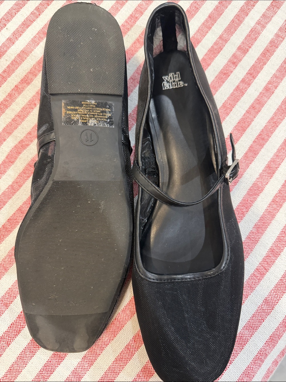 wild fable Black Mary Jane Flats with Buckle Strap - Picture 2 of 4